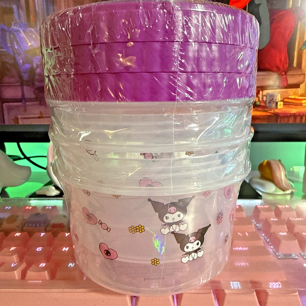 Kuromi Food Storage Container Interesting Adventure 3 Piece Set Sanrio Plastic